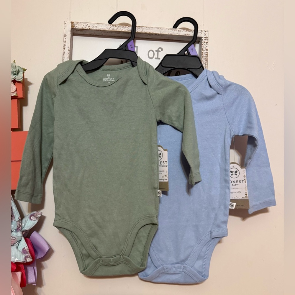 Honest Baby Clothing Long sleeve onesies (two included)